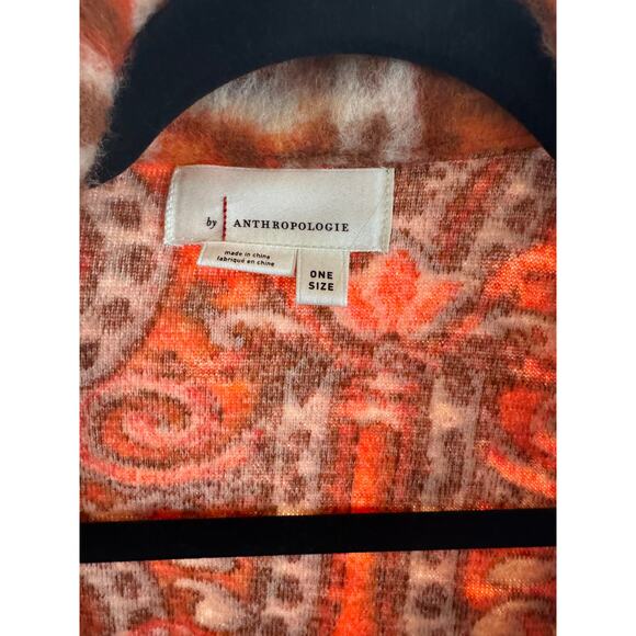 NWT ANTHROPOLOGIE PAISLEY KIMONO DUSTER STATEMENT JACKET COAT WOOL MULTI ONESIZE - Picture 10 of 11